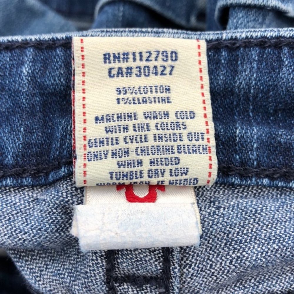 True Religion Blue Denim Jess Shorts, 25 - Picture 7 of 8